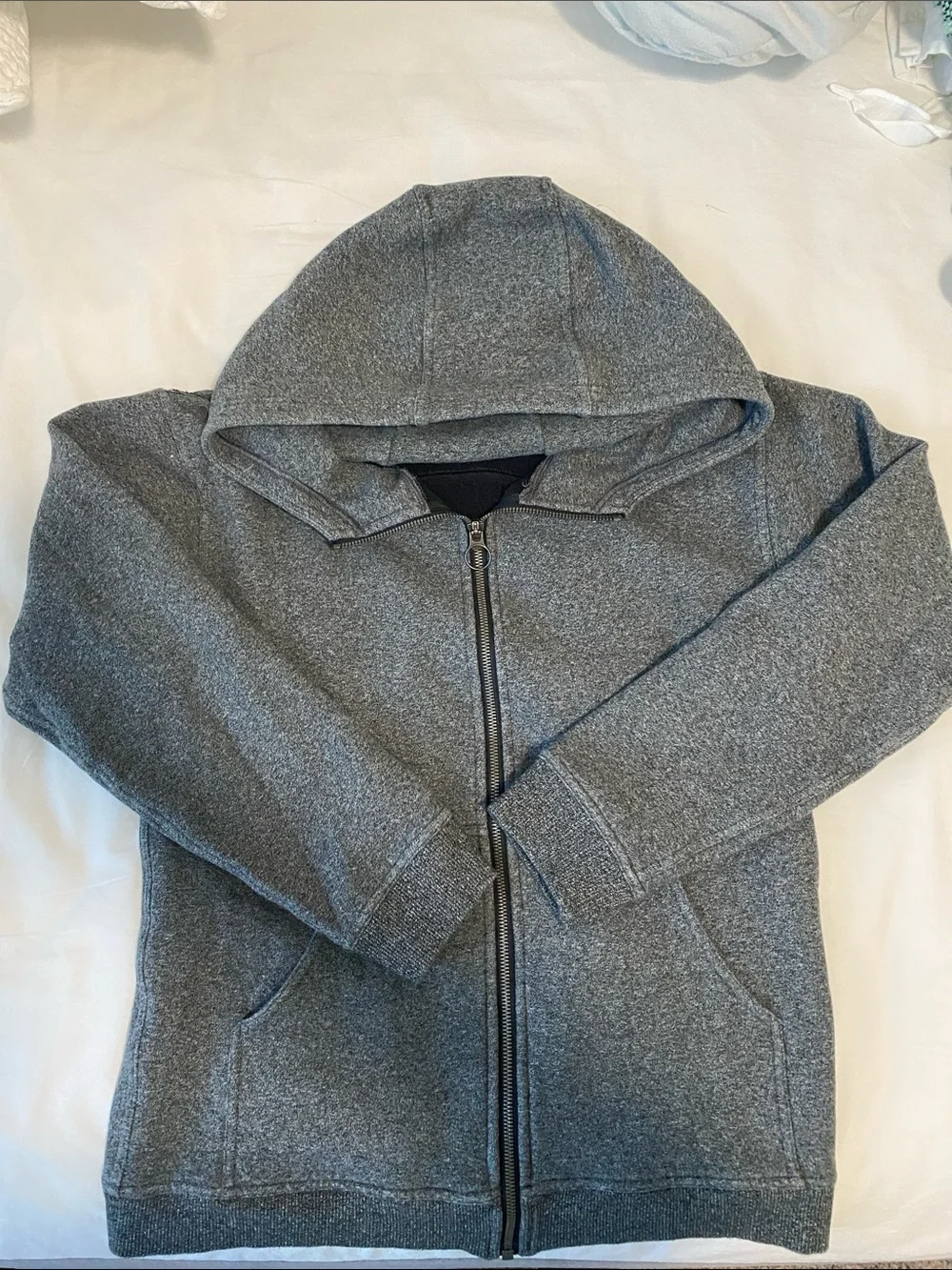 Lululemon Heather Gray Zip-Up Hoodie
